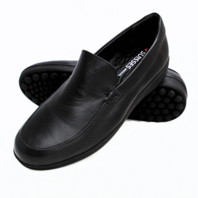 Classico Noir Mocassins Medicales