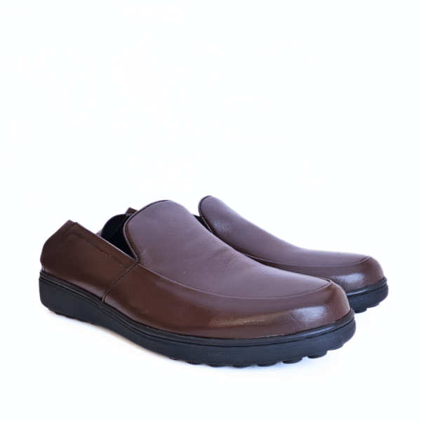 Marron Lugano Mocassins Medicales