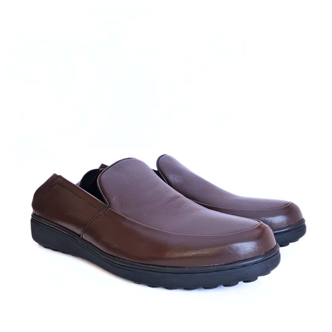 Marron Lugano Mocassins Medicales
