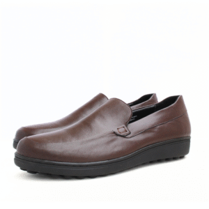 Classico en cuir marron/ كلاسيكو بالجلد بني – Image 2