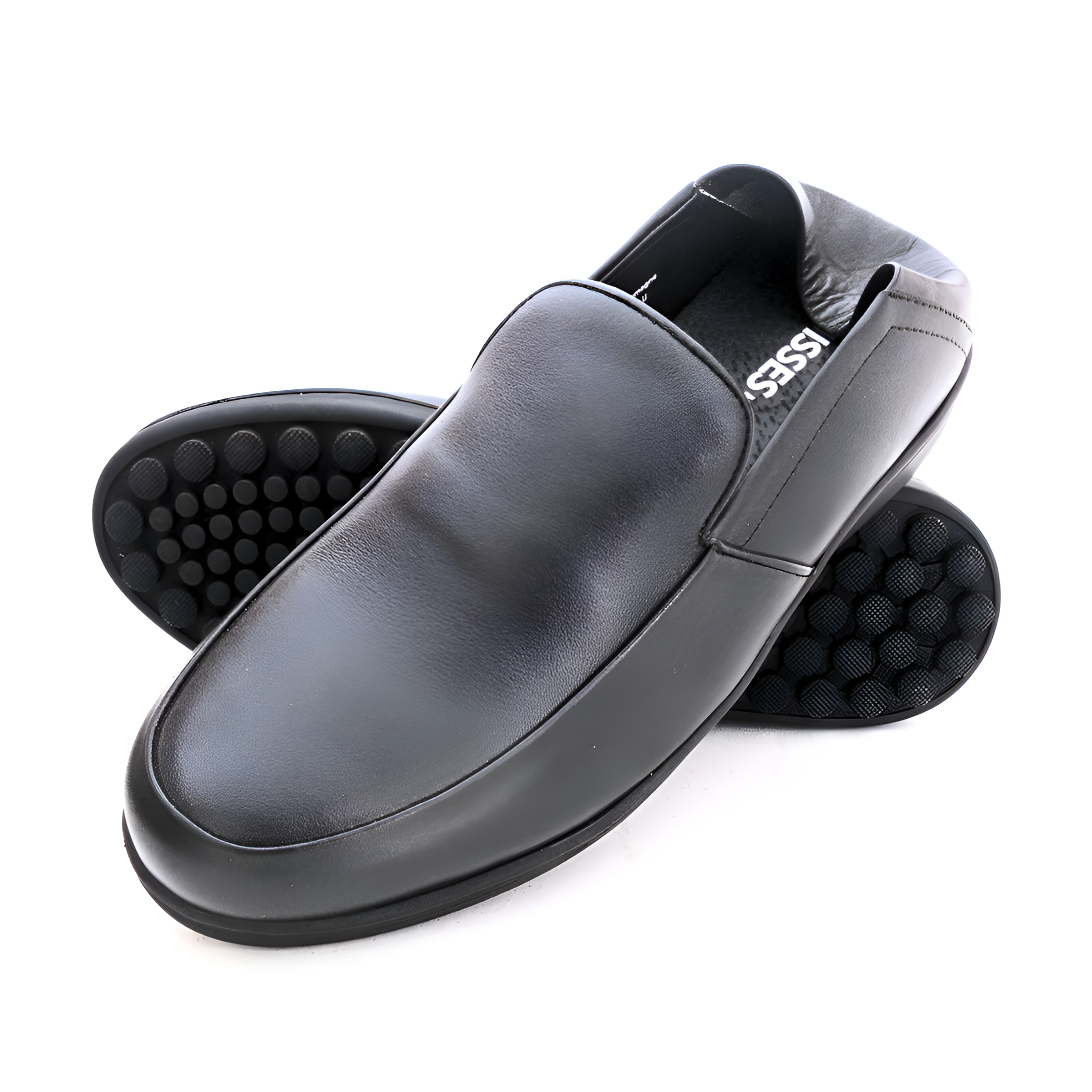 Noir Lugano Mocassins Medicales