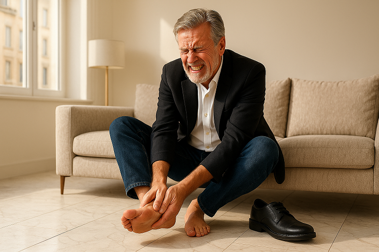 Si vous souffrez de douleurs aux pieds, vous avez besoin de chaussures orthopédiques.